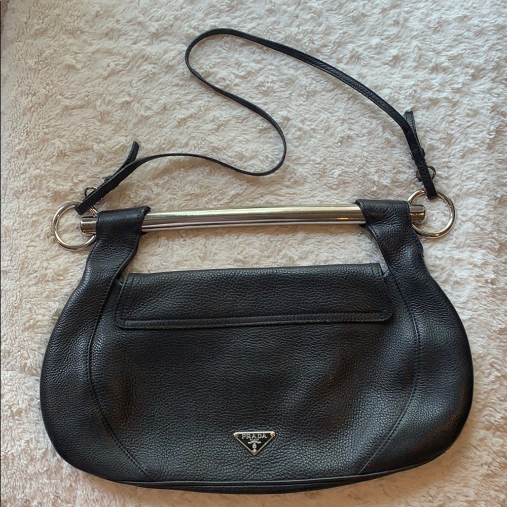 Vintage Prada Leather Milano Dal 1913 Bar Bag - Picture 3 of 13